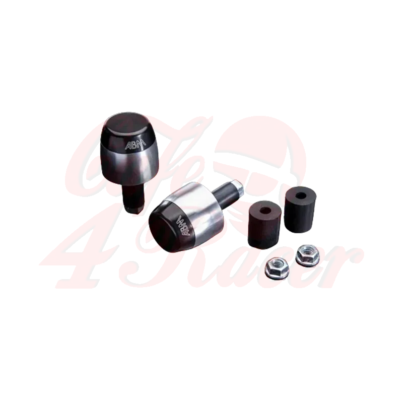 cafe 4 racer - LSL Sport-Match handlebar clamps silver - ABM Bar Ends 
