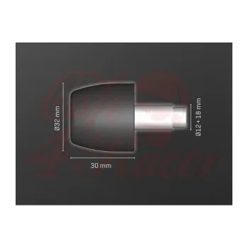 cafe 4 racer - LSL Sport-Match handlebar clamps silver - ABM Bar Ends 