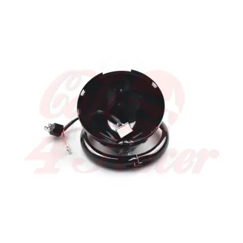 cafe 4 racer - 5-3/4 5.75" Headlight housing black - bottom mount - Cafe4Racer Headlight housing 