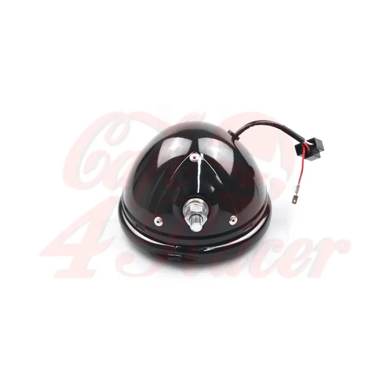 cafe 4 racer - 5-3/4 5.75" Headlight housing black - bottom mount - Cafe4Racer Headlight housing 