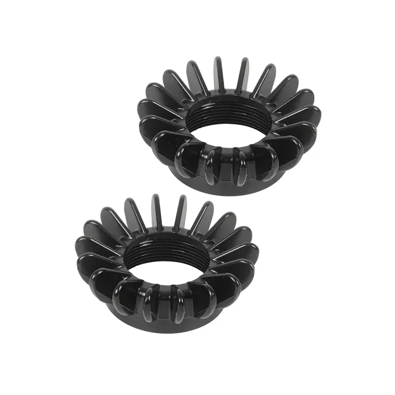 cafe 4 racer - Exhaust nut   With short fins  For /7, Paralever, Monolever models BLACK  MOD1 - Cafe4Racer Exhaust nuts 