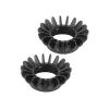 cafe 4 racer - Exhaust nut   With short fins  For /7, Paralever, Monolever models BLACK  MOD1 - Cafe4Racer Exhaust nuts 