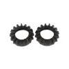 cafe 4 racer - Exhaust nut   With short fins  For /7, Paralever, Monolever models BLACK  MOD2 - Cafe4Racer Exhaust nuts 
