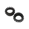 cafe 4 racer - Exhaust nut   With short fins  For /7, Paralever, Monolever models BLACK  MOD2 - Cafe4Racer Exhaust nuts 