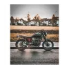 cafe 4 racer -  Triumph Bonneville / BMW K models   Giger - Short Reach Headlight Brackets 41mm - Black - Motone Triumph Bonneville 