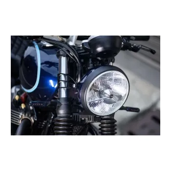 cafe 4 racer -  Triumph Bonneville  /  BMW K modely  držiak svetla 41mm - Black GIGER krátky - Motone Triumph Bonneville 