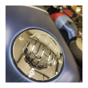 cafe 4 racer - BMW K75/100/1100 stříbrná se stříbrným uzávěrem - Cafe4Racer Víčka nádrží 
