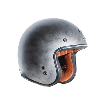 cafe 4 racer - T-50 ECE Otevřená přilba Jethelm Silver Weathered  - TORC Helmets  T-50 