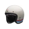 cafe 4 racer - BELL Přilba Custom 500 Open Face Stripes Lesk Pearl bíla - BELL BELL otovrené přílby 