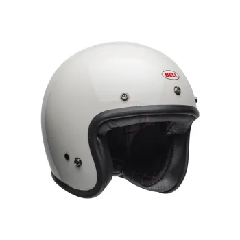 cafe 4 racer - BELL Přilba Custom 500 Open Face Stripes Lesk Pearl bíla - BELL BELL otovrené přílby 