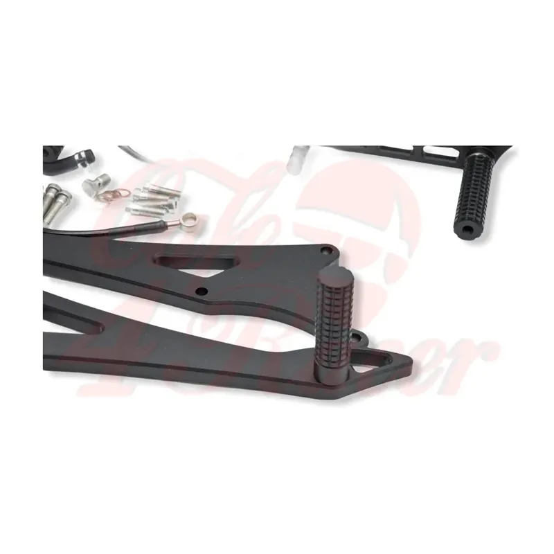 cafe 4 racer - Rearsets for the K75/100/1100/K1 black/silver DUAL -  Rearsets 