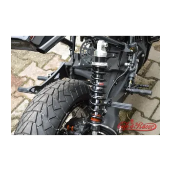 cafe 4 racer - Rearsets for the K75/100/1100/K1 black/silver DUAL -  Rearsets 