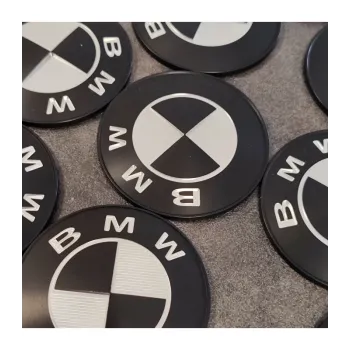 cafe 4 racer - Logo BMW na nádrž Černé2ks 70mm 46637686746 - Cafe4Racer Emblémy Nálepky Logá 