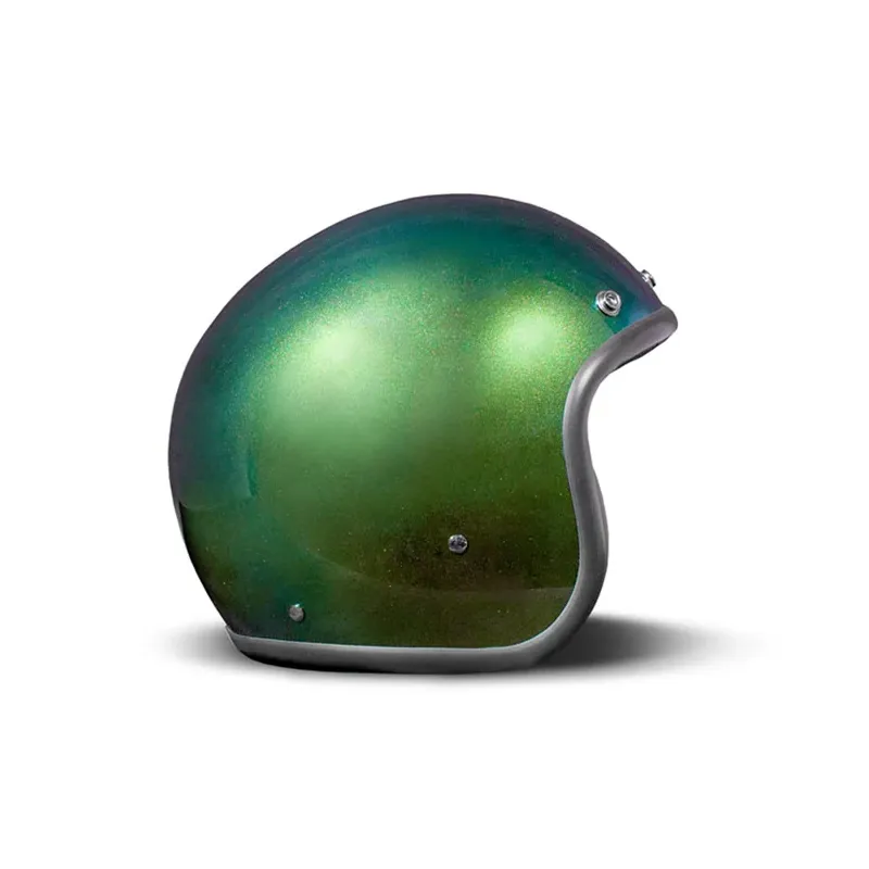 cafe 4 racer - DMD Retro helma Rainbow Green - DMD DMD Otevřená helma 