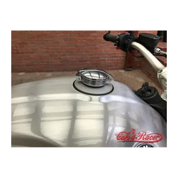 cafe 4 racer - Víčko nádrže BMW R nine T Stříbrné leštěné víčko ve stylu Monza - Cafe4Racer Víčko nádrže 