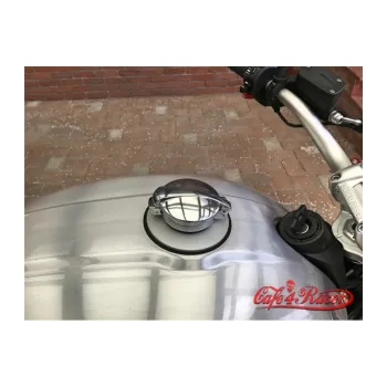 cafe 4 racer - BMW R nine T uzáver nádrže Strieborný Monza style leštený uzáver - Cafe4Racer Uzáver nádrže 