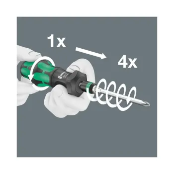 cafe 4 racer - Wera, Kraftform 1/4" bit holding Turbo bit driver handle - Wera Tools 