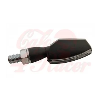 cafe 4 racer - HIGHSIDER LED taillight / indicator unit BLAZE, metal housing black clear lens, pair, E-mark - Highsider 2in1 and 3in1  4054783032020