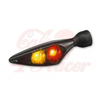 cafe 4 racer - Kellermann Indicator/Taillight Micro Rhombus DF, Dark, black, smoke glass rear Left - Kellermann 2in1 and 3in1  