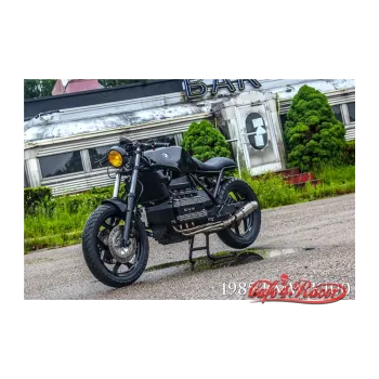 cafe 4 racer - Výfuk GP štýl 03A + kolektor 4to1 pre BMW K100 - Cafe4Racer K100 výfukové diely 