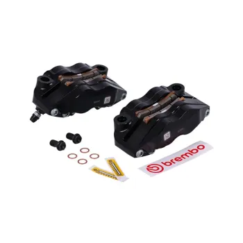 cafe 4 racer - Brembo, sada radiálnych brzdových strmeňov GP4-RB Monoblock. Čierna - Brembo Brzdové čeluste & pumpy 
