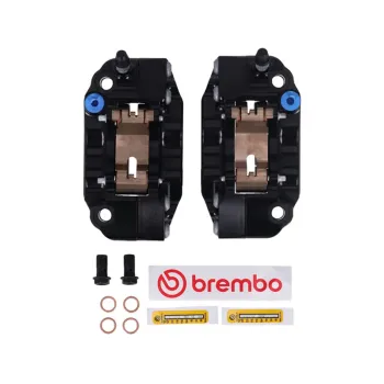 cafe 4 racer - Brembo, sada radiálnych brzdových strmeňov GP4-RB Monoblock. Čierna - Brembo Brzdové čeluste & pumpy 