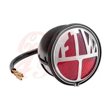 cafe 4 racer - Miller/Vincent Classic FTW - Taillight Unit - Black Housing - LED - Motone LED Rear lights 