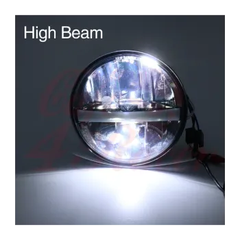 cafe 4 racer - 7"/17.8cm Harley Hlavní světelná vložka LED černá DRL - Cafe4Racer Světla LED 