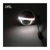 cafe 4 racer - 7"/17.8cm Harley Hlavní světelná vložka LED černá DRL - Cafe4Racer Světla LED 