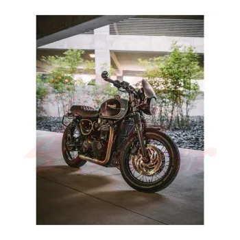 cafe 4 racer - Airblade Hliníkový štít brúsený povrch pre T100, T120, Speed Twin. - Motone Triumph Bonneville 