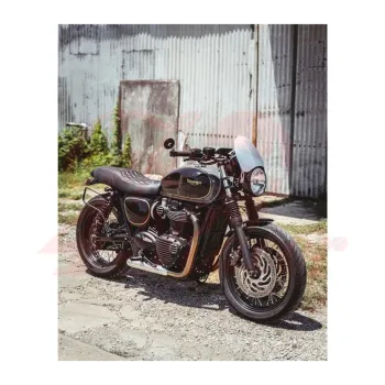 cafe 4 racer - Airblade Hliníkový štít brúsený povrch pre T100, T120, Speed Twin. - Motone Triumph Bonneville 