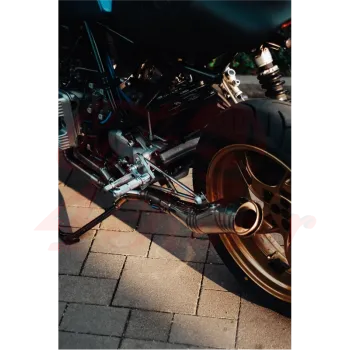 cafe 4 racer - BMW K75/K100/K1100/K1 držiak výfuku nerez - Cafe4Racer K100 výfukové diely 