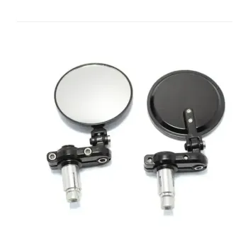 cafe 4 racer - OXFORD Cafe Bar End Universal Mirror - Black (1pc) - OXFORD Bar end mirrors 5030009145346