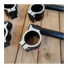 cafe 4 racer - Univerzálne riaditka 41mm Čierne brúsený Vrch   - Cafe4Racer Cafe Racer clip-ons 