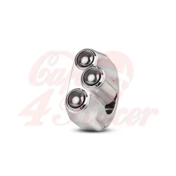 cafe 4 racer - Knoflík Rebel 3 - leštěný 25,4 mm 1" - Rebelmoto 25,4 mm / 1 palec 