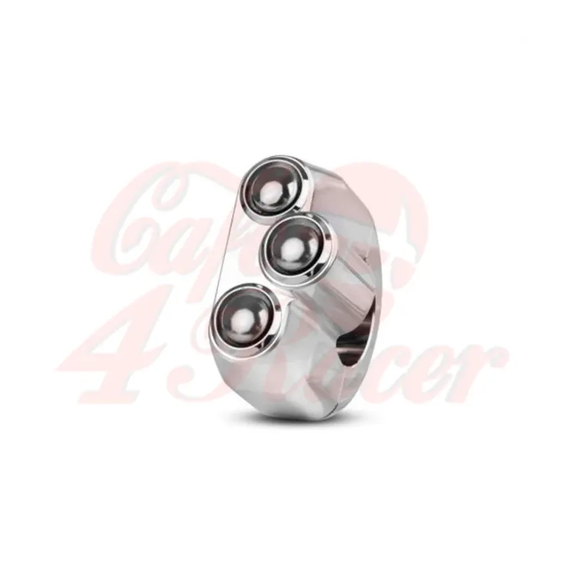 cafe 4 racer - Knoflík Rebel 3 - leštěný 25,4 mm 1" - Rebelmoto 25,4 mm / 1 palec 