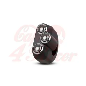 cafe 4 racer - Tlačítko Rebel 3 - černé 22 mm 7/8" - Rebelmoto 22 mm / 7/8 palce 