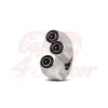 cafe 4 racer - Rebel tlačidlo 3 button LED – leštené 22mm 7/8" - Rebelmoto 22mm / 7/8 inch 