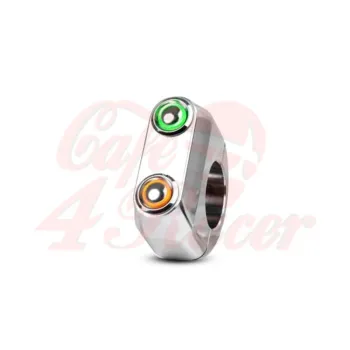 cafe 4 racer - Rebel switch 2 button LED – Polished 25,4mm 1" Handlebar - Rebelmoto Switches 
