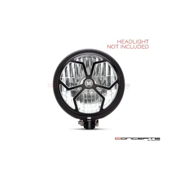 cafe 4 racer - 5.75" Strata Design CNC Headlight Guard - MAX-INC  Headlight Grills 