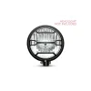 cafe 4 racer - 5.75" Anarchy Design Black / Contrast CNC Aluminum Headlight Guard Cover - MAX-INC  Headlight Grills 