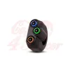 cafe 4 racer - Rebel Button 3 tlačítka LED - černá 25,4 mm 1" - Rebelmoto Přepínače 