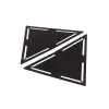 cafe 4 racer - Side covers triangle K75/K100/1100 black NO LOGO - Cafe4Racer Frame Covers 