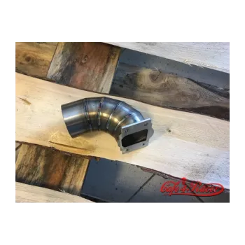 cafe 4 racer - BMW K-Serie Air Intake Stainless 0° CUT verzia - Cafe4Racer Adaptery na vzduch. filter 