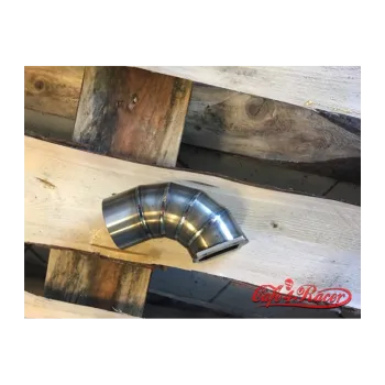 cafe 4 racer - BMW K-Serie Air Intake Stainless 0° CUT verzia - Cafe4Racer Adaptery na vzduch. filter 