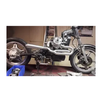 cafe 4 racer - MAD Honda CX GL Scrambler 2 in 1 s koncovkou CONE - MAD exhausts Výfuky 