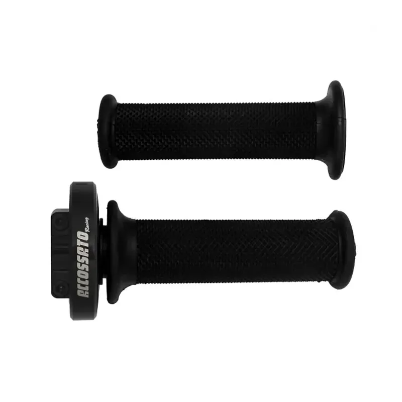 cafe 4 racer - Accossato black quick throttle control grips black - Accossato  Throttle control 