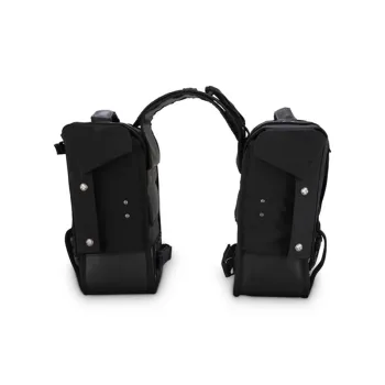 cafe 4 racer - Burly Voyager throw-over saddlebags black - BURLY Bags 