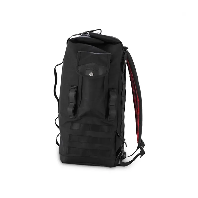 cafe 4 racer - Burly Voyager sissy bar backpack black Cordura - BURLY Bags 