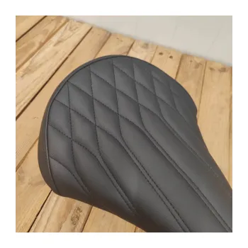 cafe 4 racer - Bobber Solo seat  TUCK N'ROLL DIAMOND LINE Black - Cafe4Racer Seats 